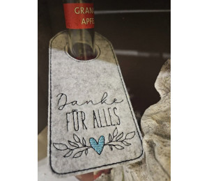 2€ ZUSATZTÜRCHEN 3. Dezember - Stickserie - 12 ITH Flaschenanhänger Vol. 3